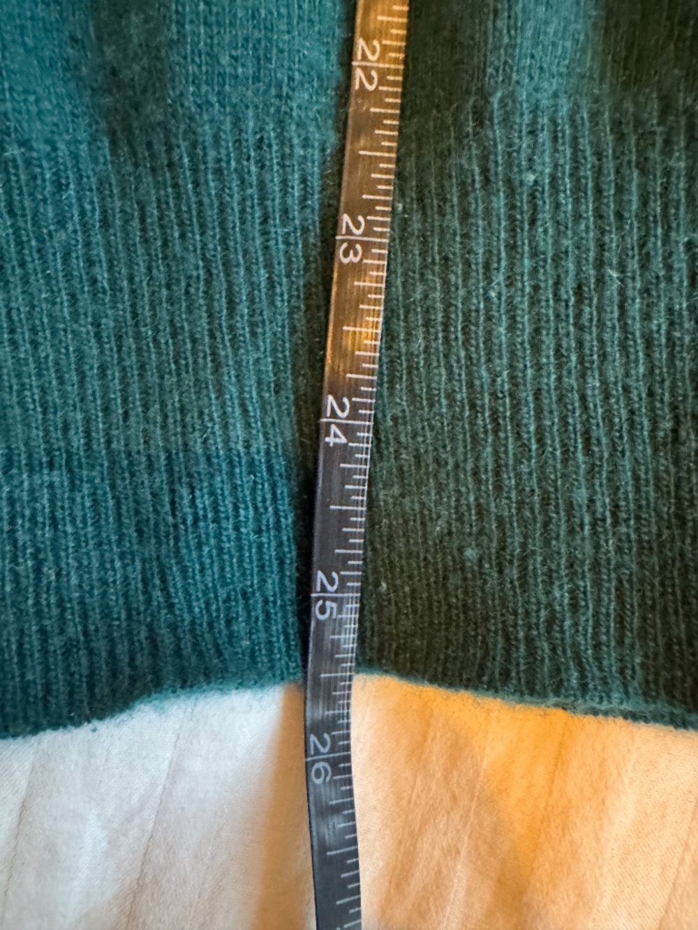 100% Cashmere Scotty McGregors House of Cashmere V-Neck Green Sweater, Size L - Picture 7 of 7